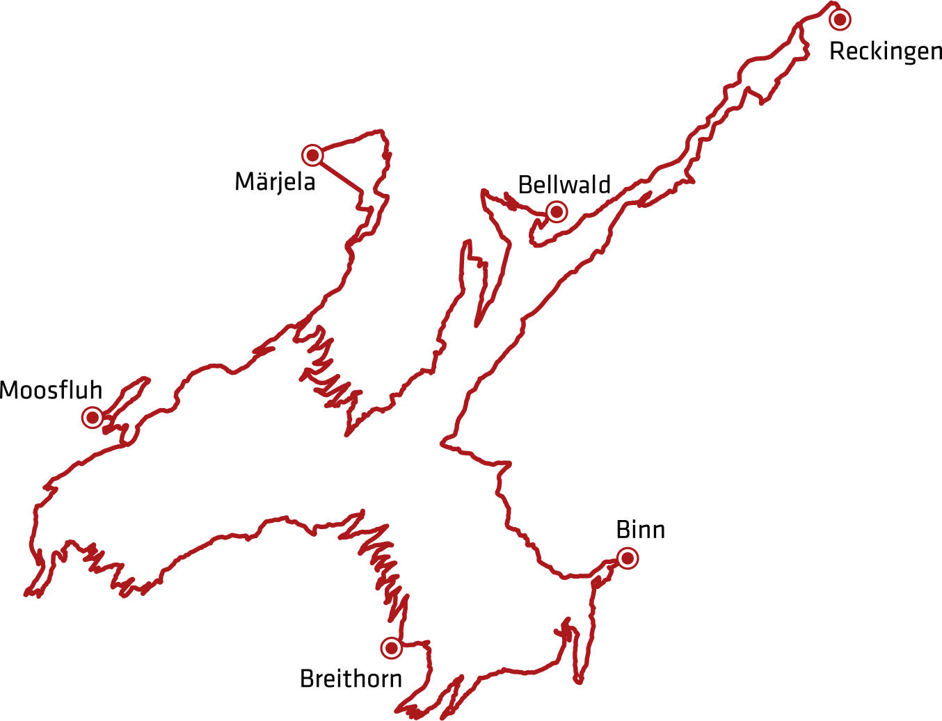 Stoneman Glaciara Mountainbike Strecke