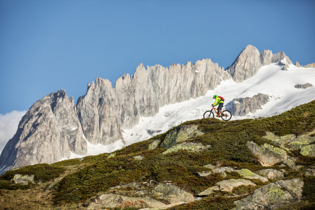 Roland Stauder auf dem Stoneman Glaciara MTB