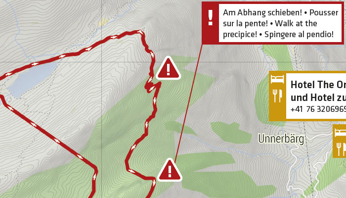 Obacht auf dem Stoneman Glaciara zwischen Fiescheralp und Märjela