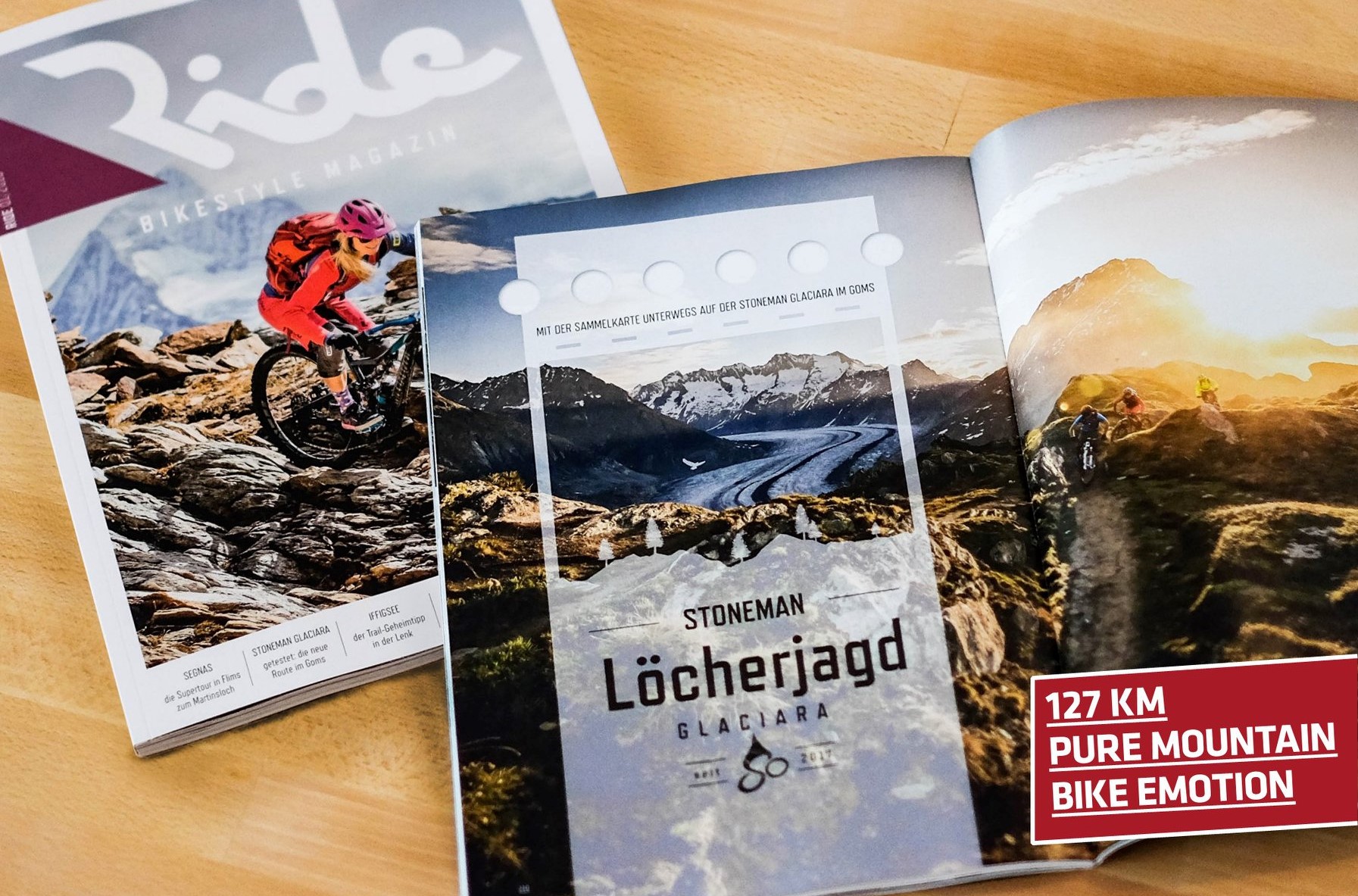 Ride Magazin 2018: Stoneman Glaciara Mountainbike-Tour 2 Tage (Wallis/Schweiz)